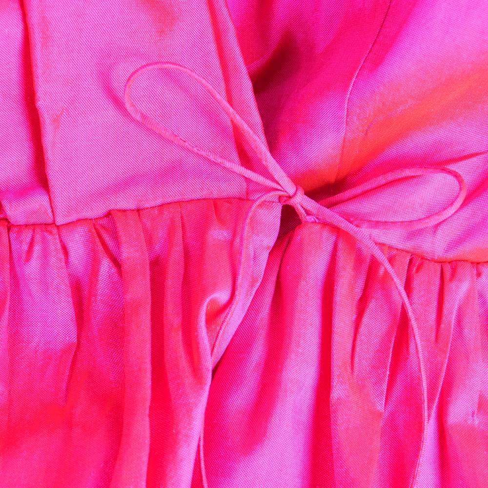 Catherine Regehr Iridescent Pink Silk Cocktail Dress 2