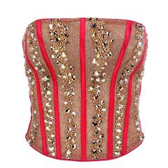 Calignano 90s Crystal encrusted Bustier