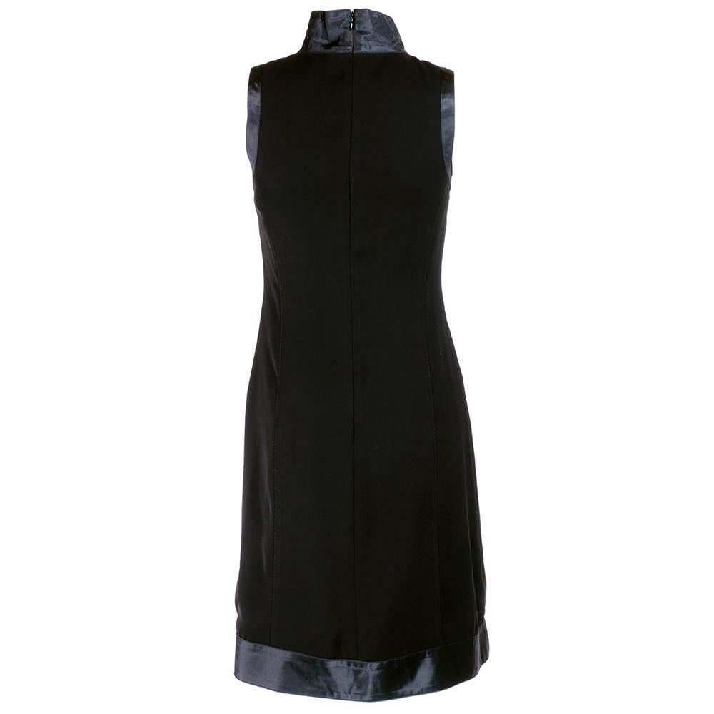 Courreges 90s Redux Little Black Dress In Excellent Condition For Sale In Los Angeles, CA