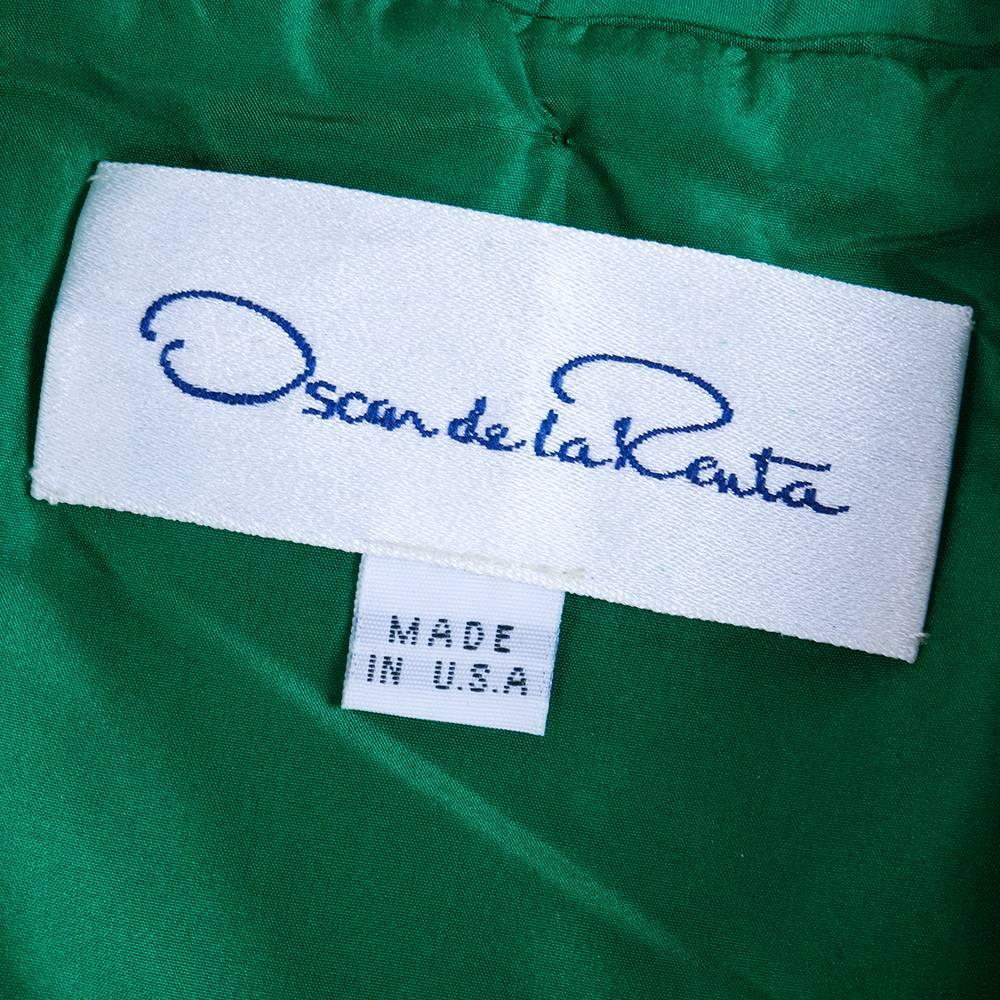 Oscar de la Renta Embellished Silk Patchwork Jacket In Excellent Condition For Sale In Los Angeles, CA