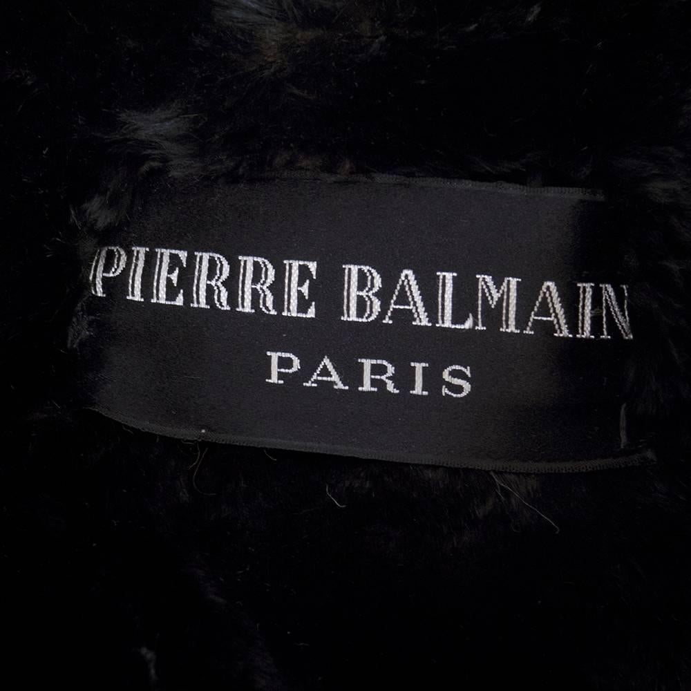 Pierre Balmain Haute Couture 60s Red Fur Lined Coat For Sale 3
