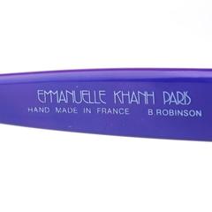 Emmanuelle Khanh 80s Iconic Purple Rhinestone Encrusted Sunglasses