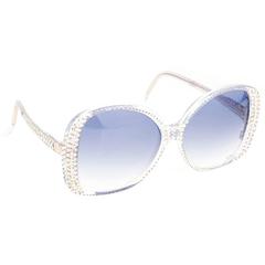 Retro Nina Ricci 70s rhinestone sunglasses