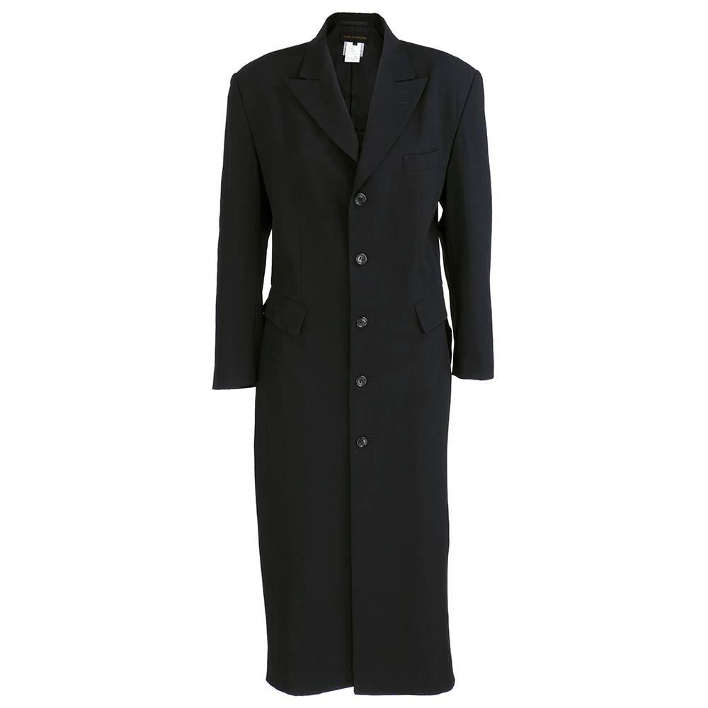 Comme des Garcons 90 Black Lightweight Coat For Sale