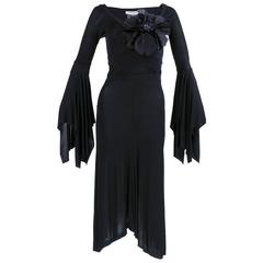 Yves Saint Laurent Black Jersey Dress 11