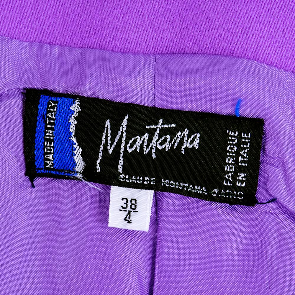 Claude Montana 90's Purple Asymmetrical Jacket 3