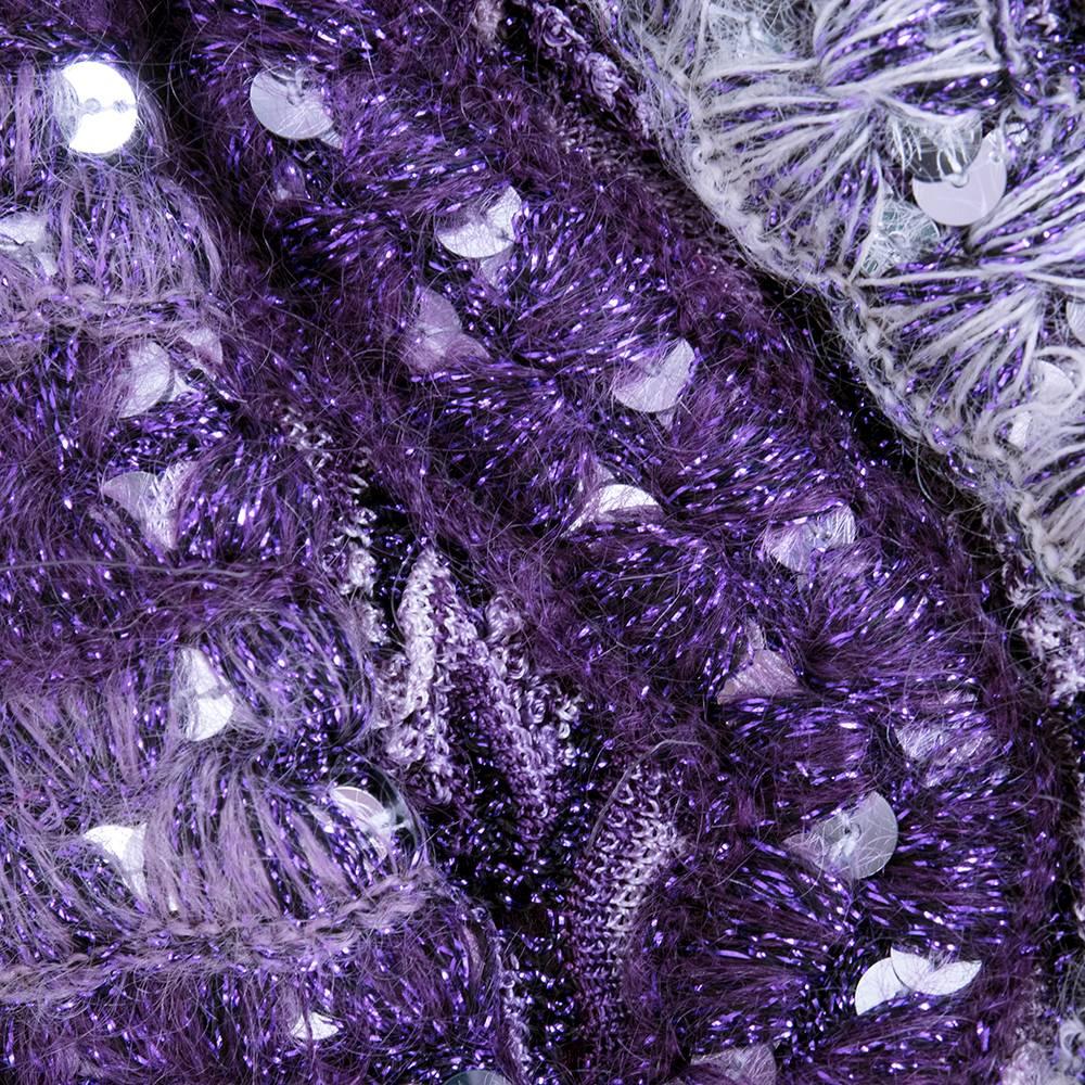 Missoni Purple knit Mini In Excellent Condition For Sale In Los Angeles, CA