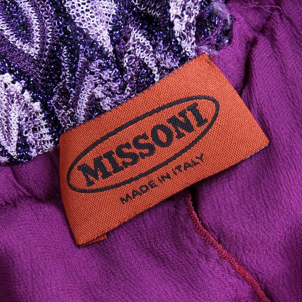 Missoni Purple knit Mini For Sale 1