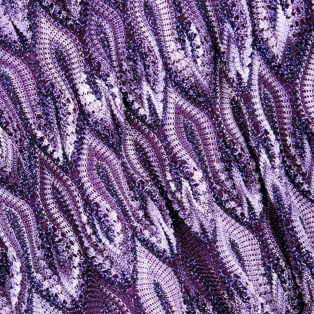 Missoni Purple knit Mini For Sale 2