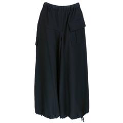 Vintage Comme des Garçons Black Wool Wide Legged Pants