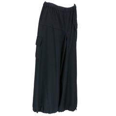 Comme des Garçons Black Wool Wide Legged Pants