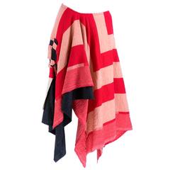 2003 Comme des Garçons Boiled Wool Avant Garde Skirt