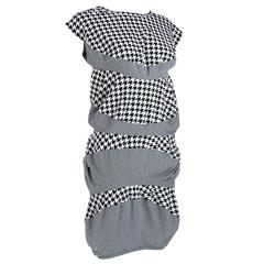 2009 Comme des Garcons Iconic Avant Garde Houndstooth Dress