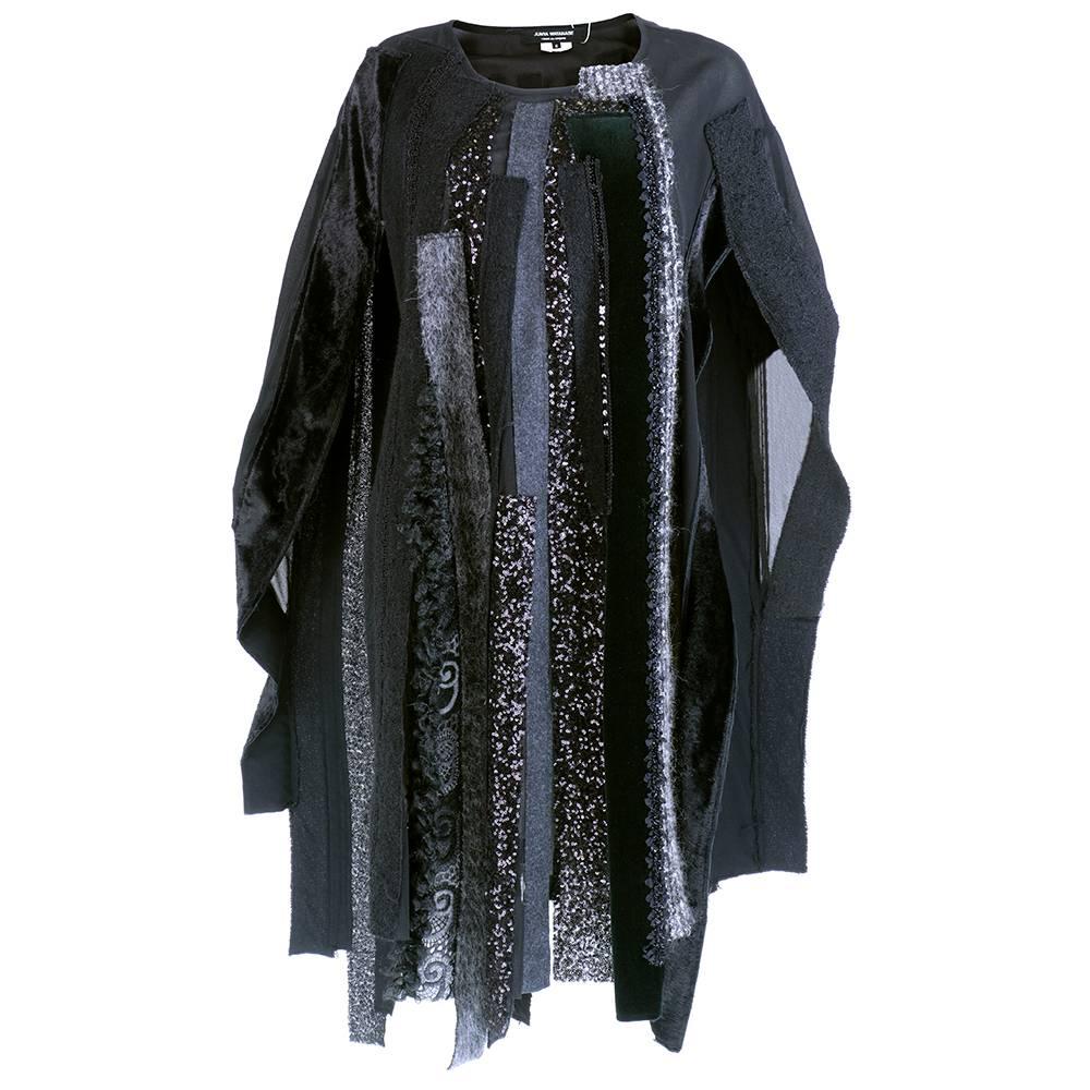 Comme des Garçons Black Patchwork Tunic or Poncho In New Condition For Sale In Los Angeles, CA