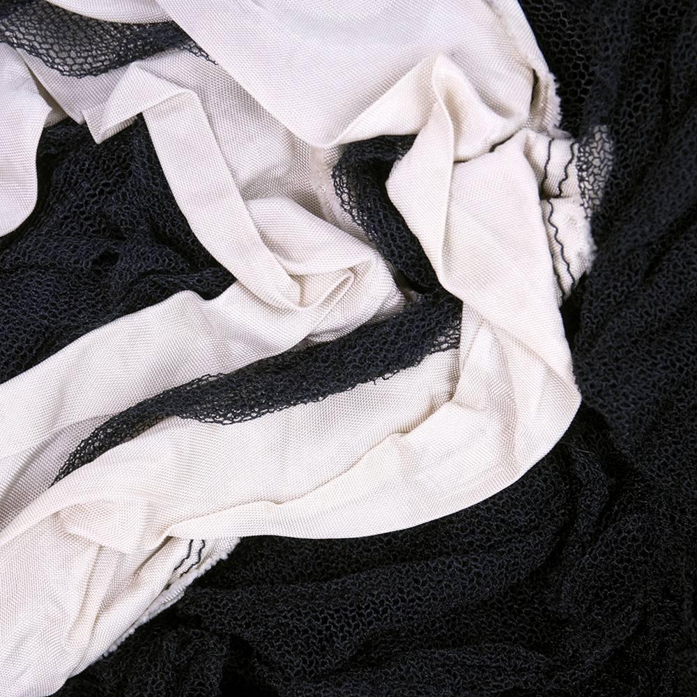 Women's Comme des Garçons Sleeveless Cotton Waistcoat w/Rosette Appliqués For Sale