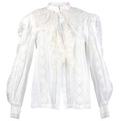 Giorgio Sant'Angelo for Elizabeth Arden Romantic White Blouse Set