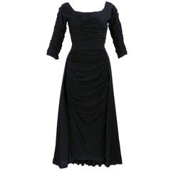 The Best 50s Ceil Chapman Black Cocktail Dress 
