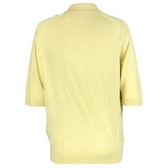 90s HERMES  Polo-Silk Scarf-Print Knit Top