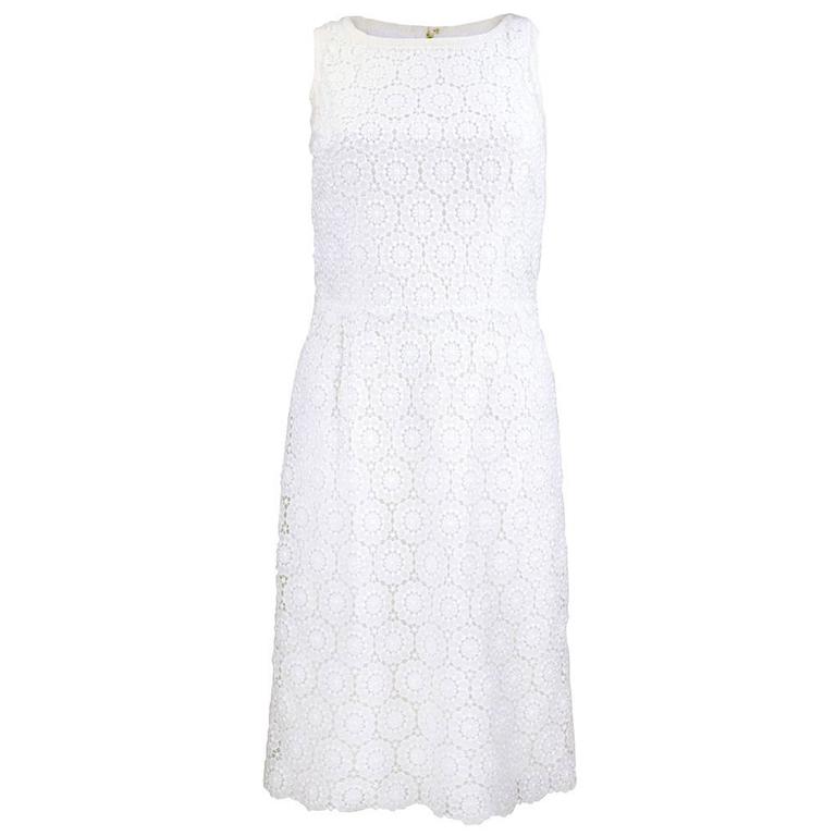 2000s Dolce and Gabbana white lace dress at 1stDibs
