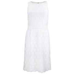 2000s Dolce and Gabbana white lace dress