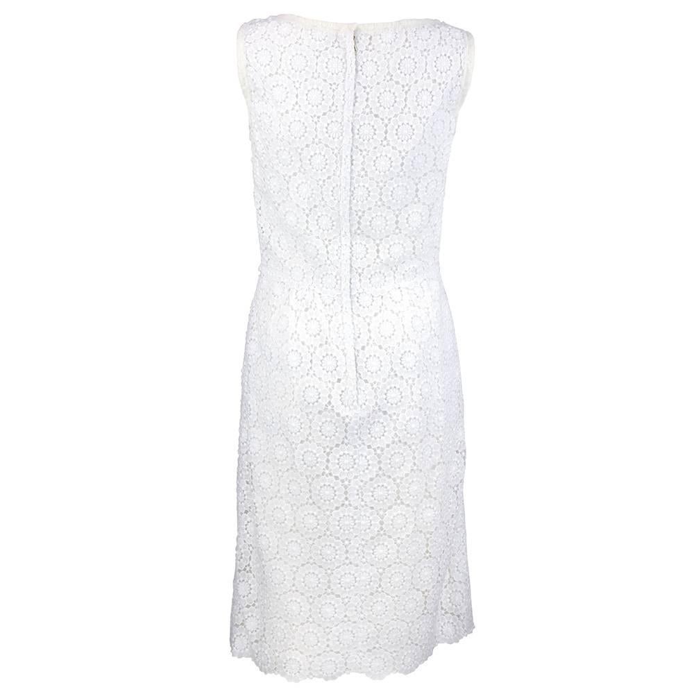 Gray 2000s Dolce and Gabbana white lace dress