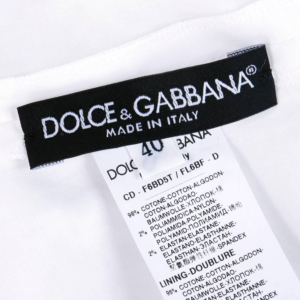 2000s Dolce and Gabbana white lace dress 1