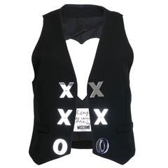 90s Cheap and Chic by Moschino Cut Out Heart Vest