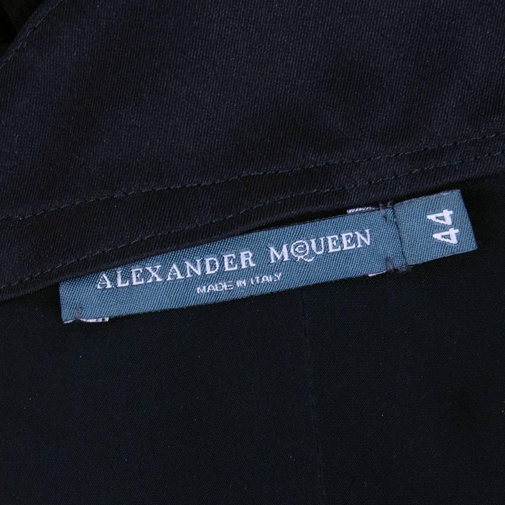 Women's Alexander McQueen Black Chiffon 50s Style Cocktail Dress For Sale