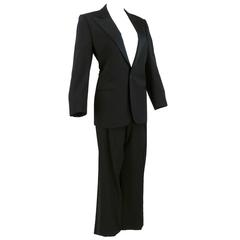 70s Saint Laurent Rive Gauche Black Tuxedo