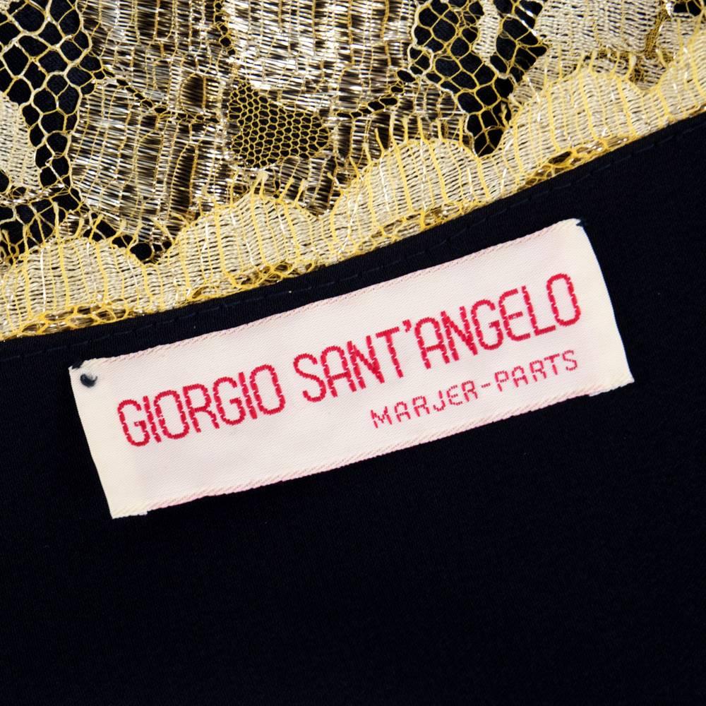 Women's 70s Giorgio Sant Angelo Gold Lace Ensemble