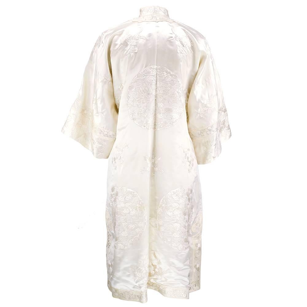 white chinese robe