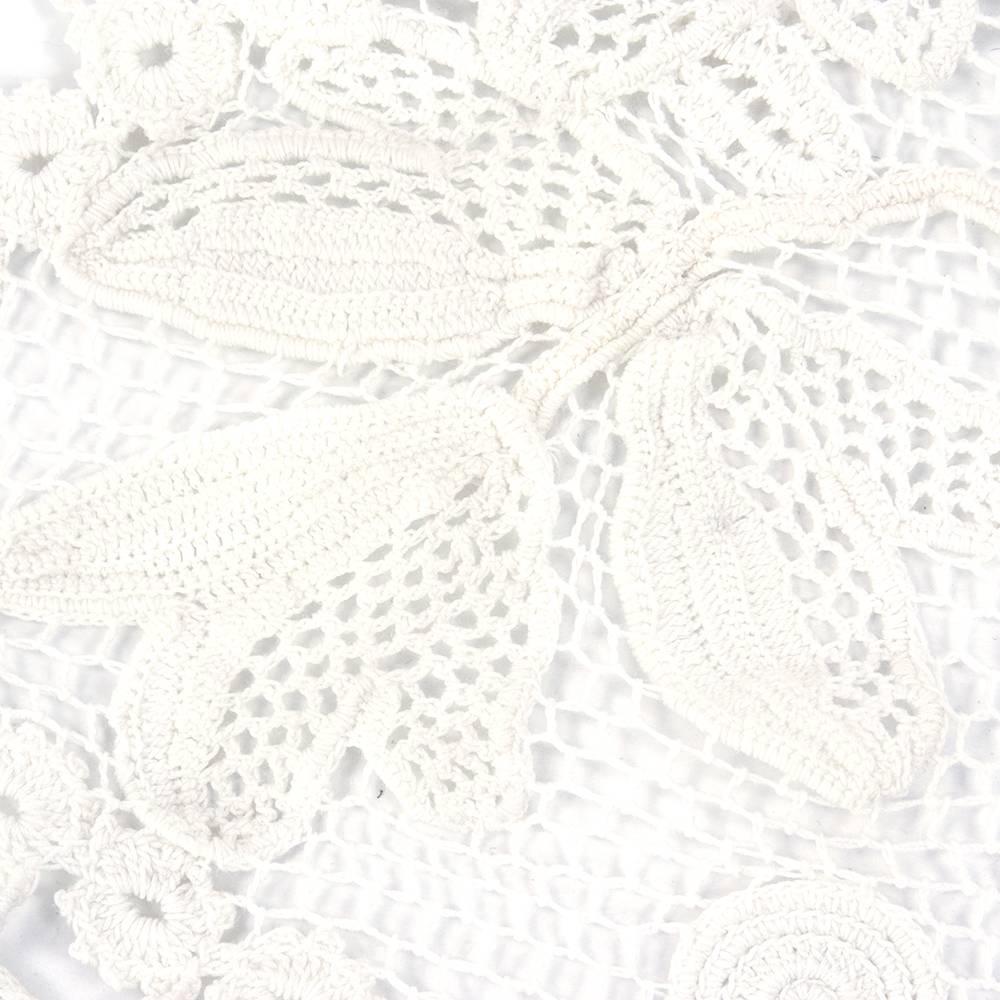 Handmade White Irish Crochet Full Length Dress or Jacket, 1910s  In Excellent Condition For Sale In Los Angeles, CA