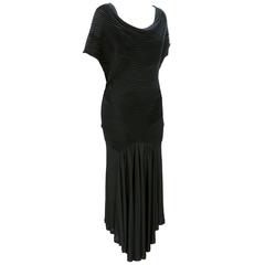 Sophia Kokosalaki Signature Back Jersey Draped Dress