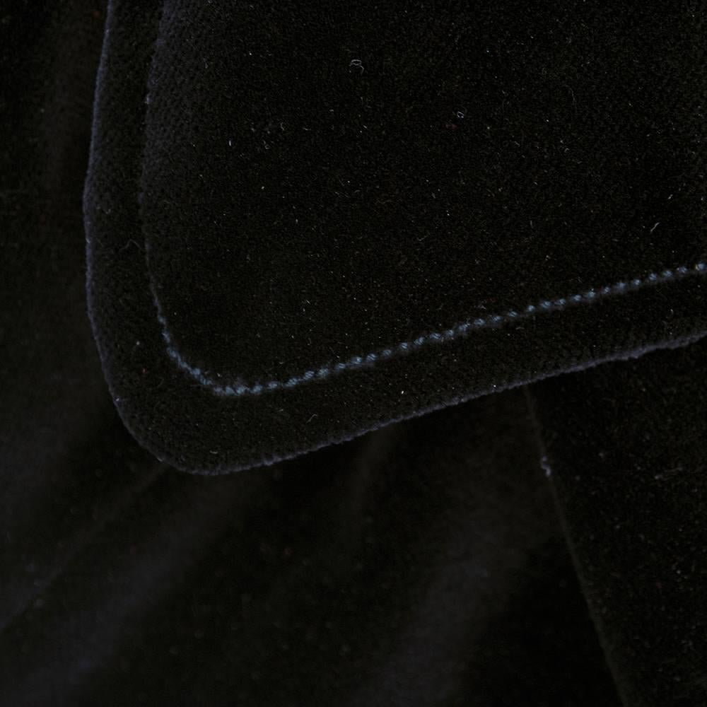 90s Vivienne Westwood Black Velvet Mini Skirt 2