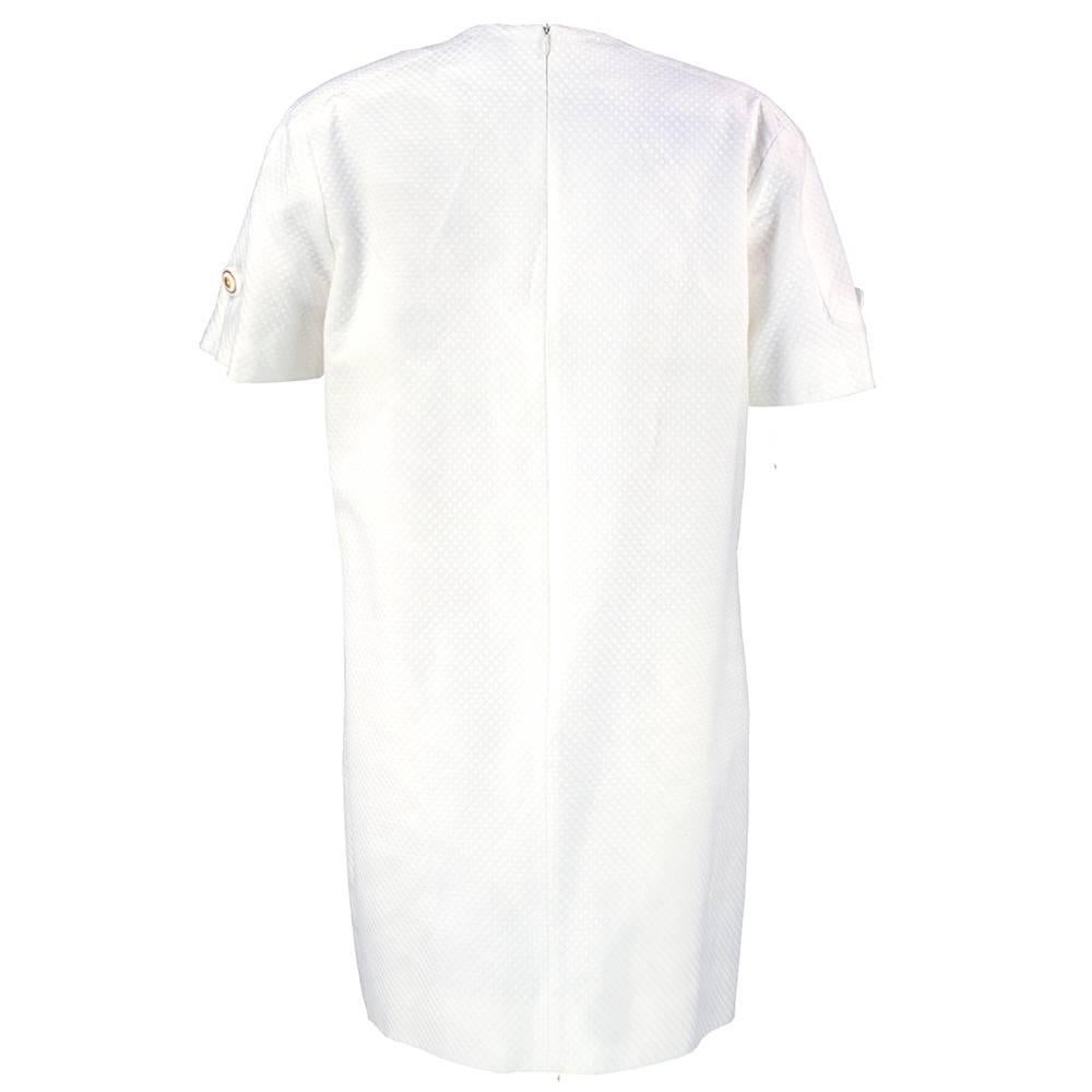 Women's or Men's 80 Boutiques Givenchy White Pique Tunic Dress For Sale