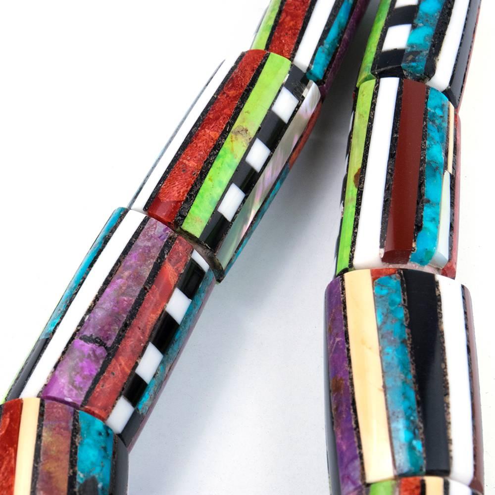 Contemporary Santo Domingo Multii-Stoned Collar In Excellent Condition For Sale In Los Angeles, CA