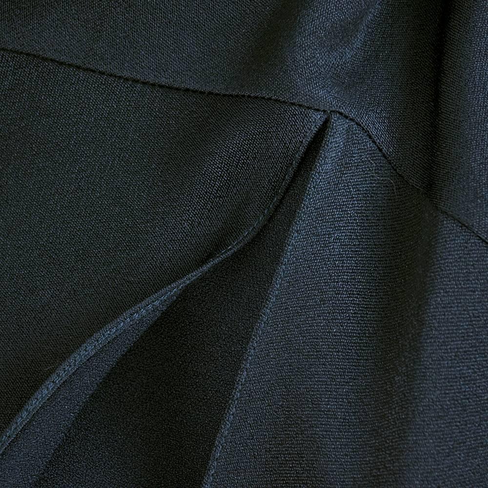 John Galliano Super Sexy Black Satin Deco Style Gown 1