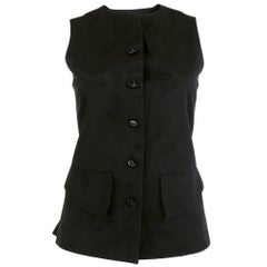 Vivienne Westwood 90s Black Jacquard Waistcoat