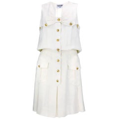 Chanel Little White Dress with Nautical Vibe