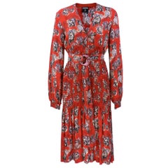 90s Jean Paul Gaultier Femme Apache Dance Print Dress