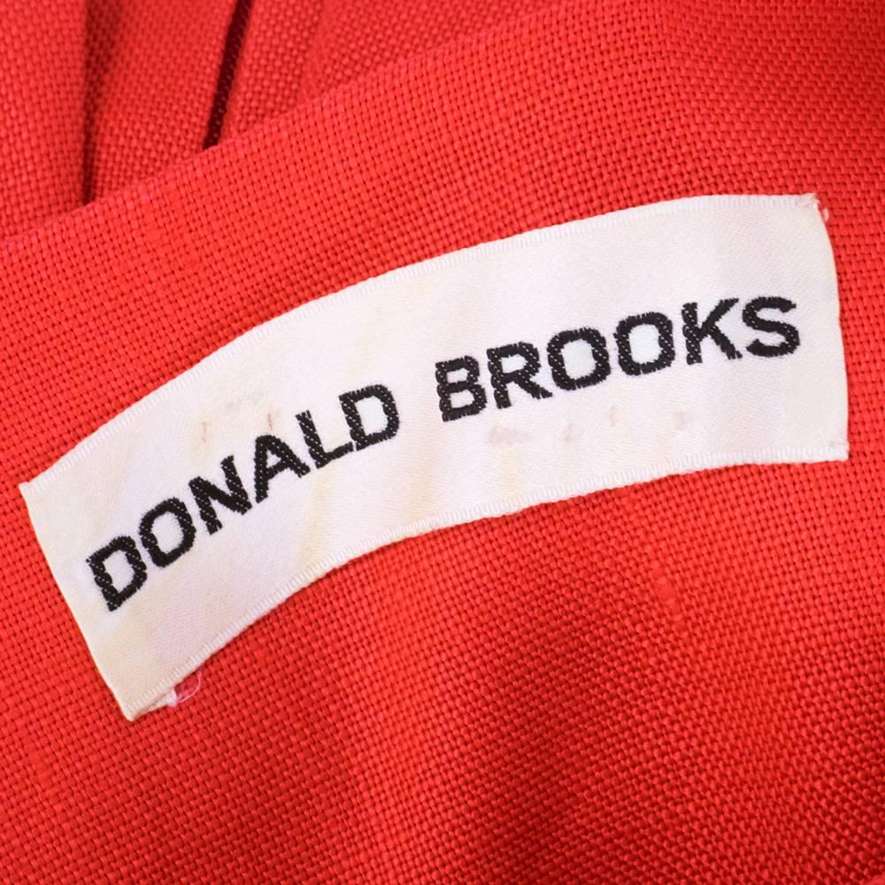 60s Donald Brooks Orange Summer Shift For Sale 1
