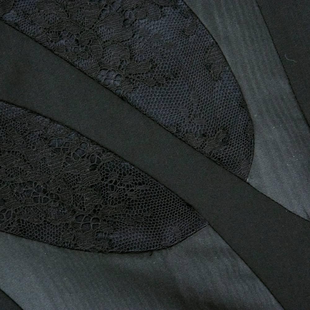 Alexander McQueen Black Patchwork Fitted Jacket. 3