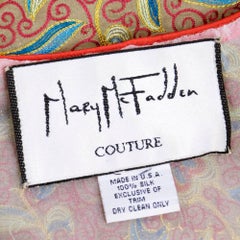 McFadden Tambour Embroidered Silk Evening Jacket