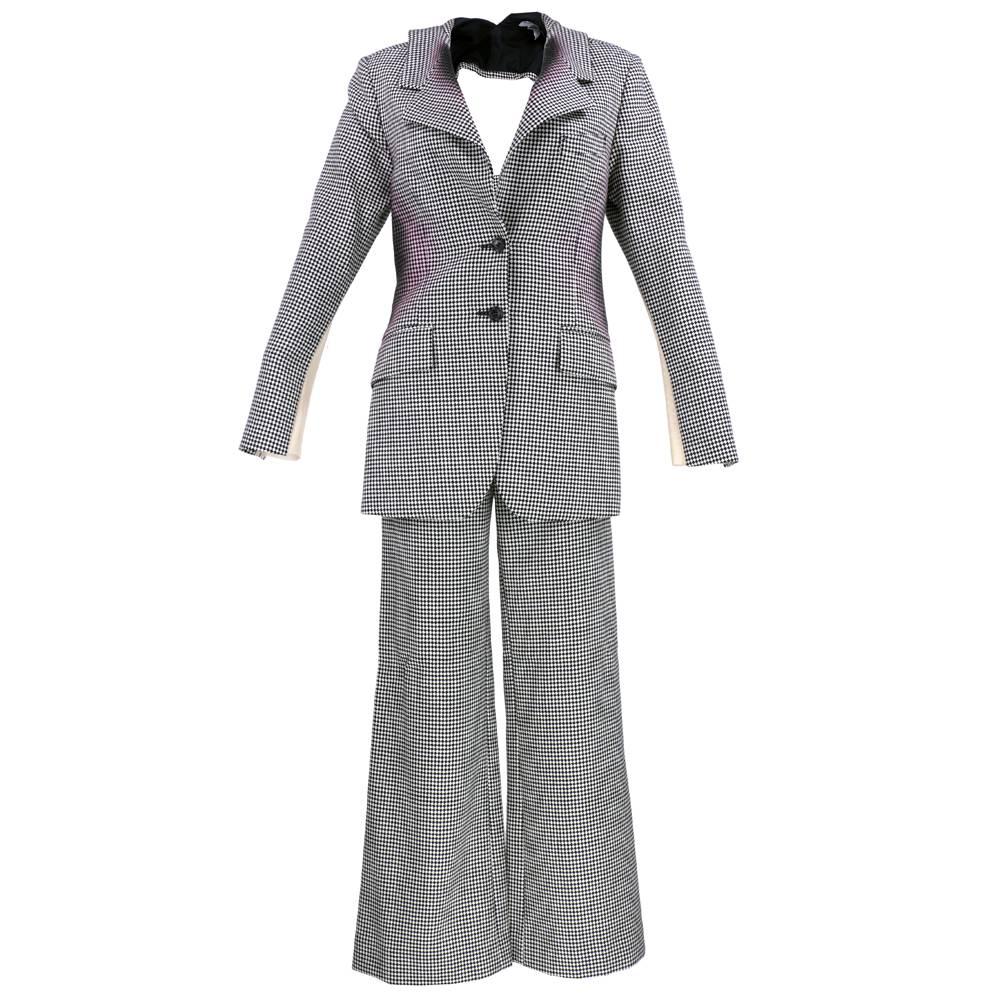 Issey Miyake 1990s Exploded Houndstooth Suit For Sale