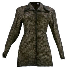 1930's Pola Stout Metallic Hand Woven Jacket