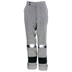 Comme des Garcons 2001 Black and White Houndstooth Pants