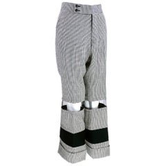 Comme des Garcons 2001 Black and White Houndstooth Pants
