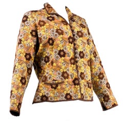 Circa 1926 Allover Hand Embroidered Floral Jacket