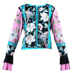 Valentino Heavily Embellished Embroidered and Beaded Silk Evening Jacket