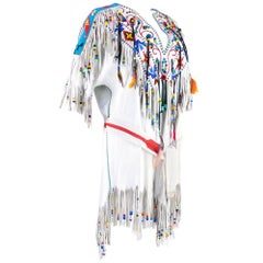 Incredible Nudie's Native American Style Leather Beaded Dress